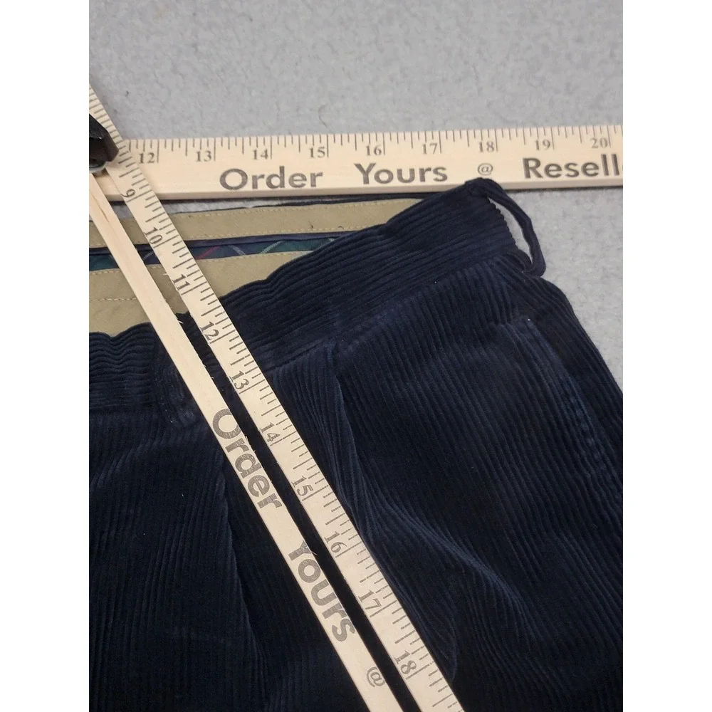 Polo Ralph‎ Lauren Pants Mens 38x32 (Fits 35x30) Navy Corduroy Classic Cuffed